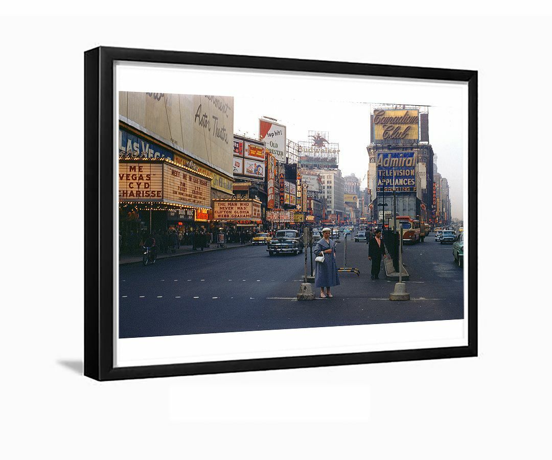 Astor Theatre Times Square 1950s New York City Framed Photo