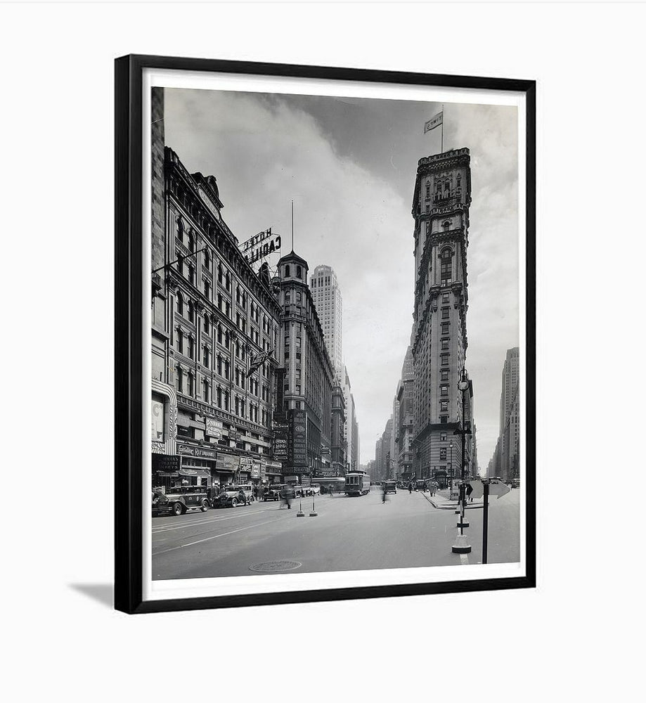 Geo M Cohan Theater Times Square NYC 1932 Framed Photo