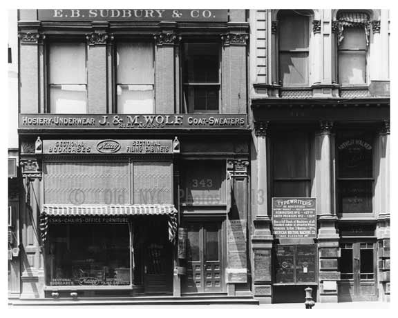 345 Broadway & Catherine Lane 1912 - Tribeca Manhattan NYC Old Vintage Photos and Images