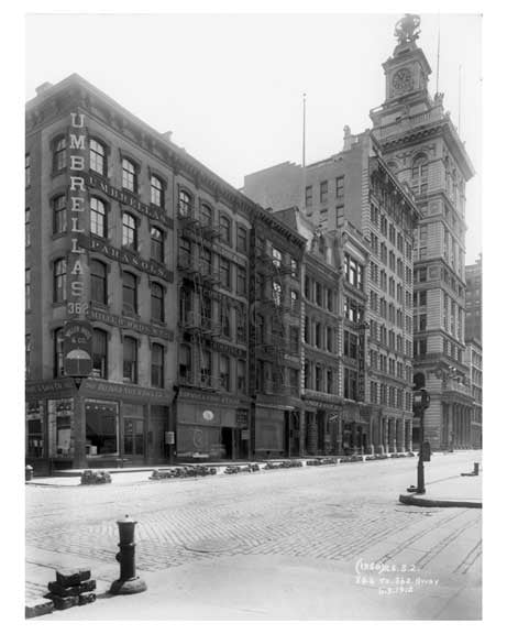 346 to 362 Broadway  1912 - Tribeca Downtown Manhattan NYC Old Vintage Photos and Images