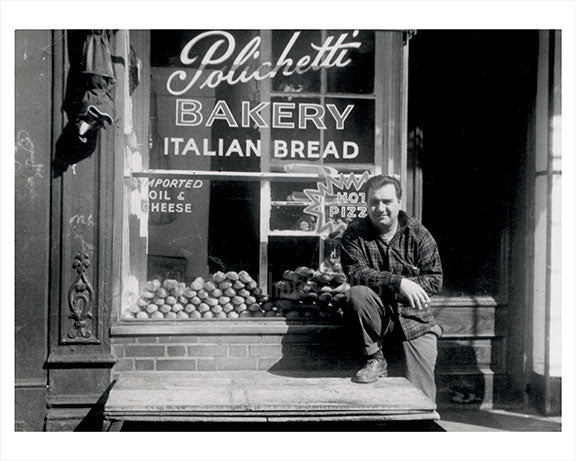 35 Carmine Street 'Polichette' 1958  - Little Italy - Downtown Manhattan - New York, NY Old Vintage Photos and Images