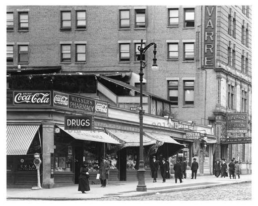 37th & 7th Avenue Diner with a Coca-Cola sign over head 1917 Chelsea NY, NY Old Vintage Photos and Images
