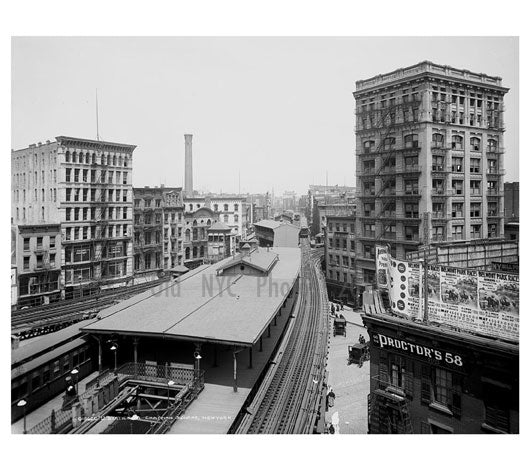 3rd Ave at Chatham Square 1905 Chinatown New York, NY Old Vintage Photos and Images