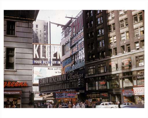 42nd St Times Square 1958 - Times Square - Midtown Manhattan - New York, NY Old Vintage Photos and Images