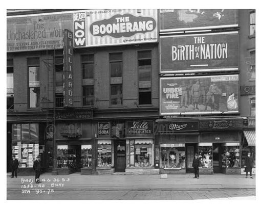 42nd Street & Broadway  - Midtown Manhattan - 1915 Old Vintage Photos and Images