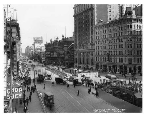42rd Street & 7th Avenue - Midtown - Manhattan  1914 Old Vintage Photos and Images