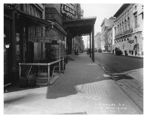 46th Street between 8th Ave & Broadway - Midtown Manhattan - 1915 B Old Vintage Photos and Images