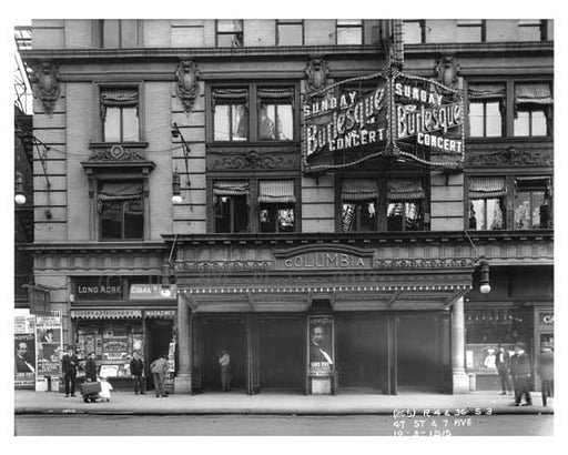 47th Street & 7th Avenue - Midtown Manhattan - 1915 Old Vintage Photos and Images