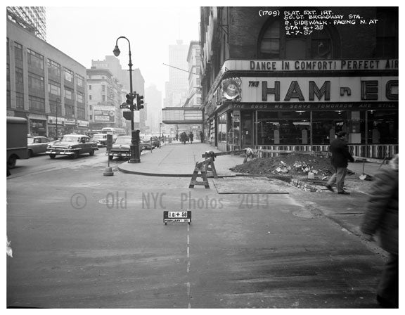 50th & Broadway - Times Square Manhattan Old Vintage Photos and Images