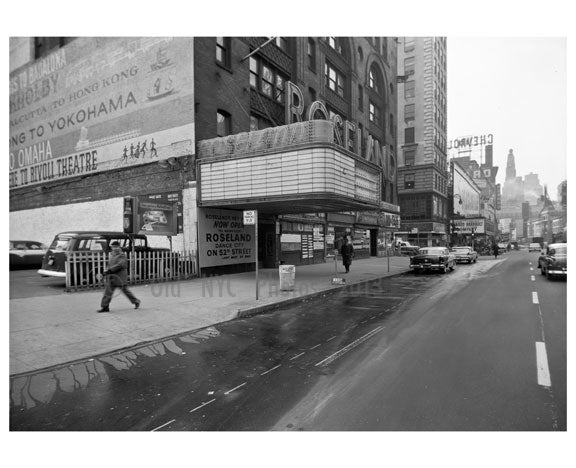 50th & Broadway 'Roseland Ballroom Canopy' Old Vintage Photos and Images