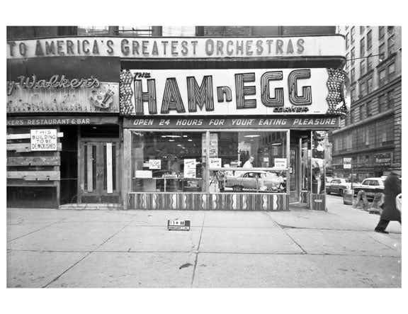 50th Street & Broadway 'Ham & Egg' Old Vintage Photos and Images