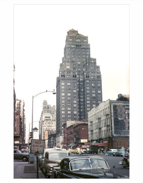 52nd Street & Ave of The Americas - Midtown Manhattan NY Old Vintage Photos and Images