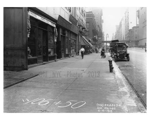 52nd Street & 7th Avenue - Midtown Manhattan 1914 B Old Vintage Photos and Images