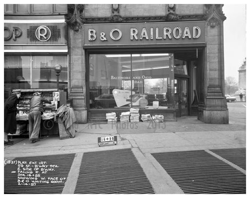 59th & Broadway - B & O Railroad Old Vintage Photos and Images