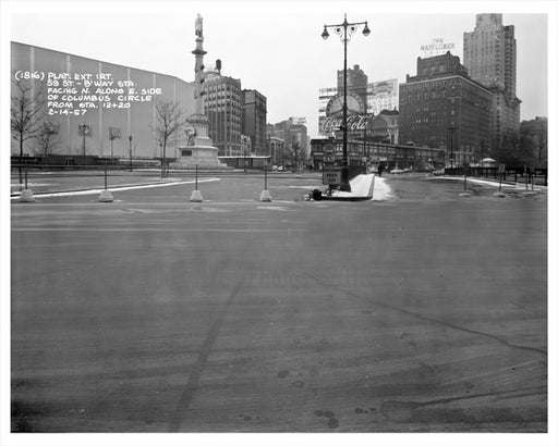 59th & Broadway - facing Columbus Circle Old Vintage Photos and Images