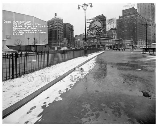 59th & Broadway - showing East side of Columbus Circle Old Vintage Photos and Images