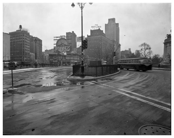 59th Street - inside Columbus circle Old Vintage Photos and Images