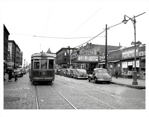 5th Ave & 1st St. Trolley passing Old Vintage Photos and Images