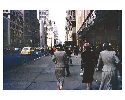 5th Avenue 1956 Midtown Manhattan Old Vintage Photos and Images