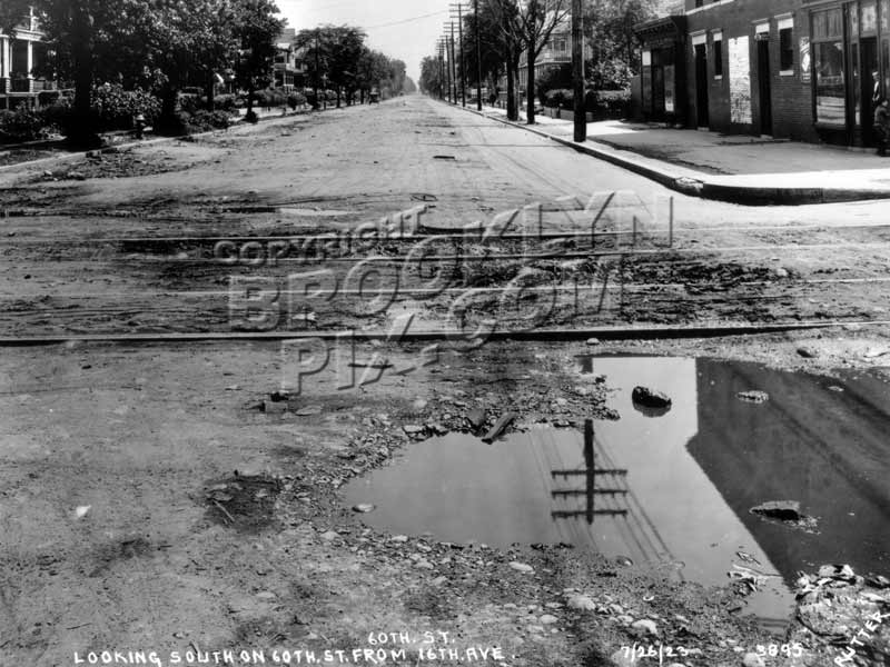 60th Street looking south at 16th Avenue, 1923 Old Vintage Photos and Images