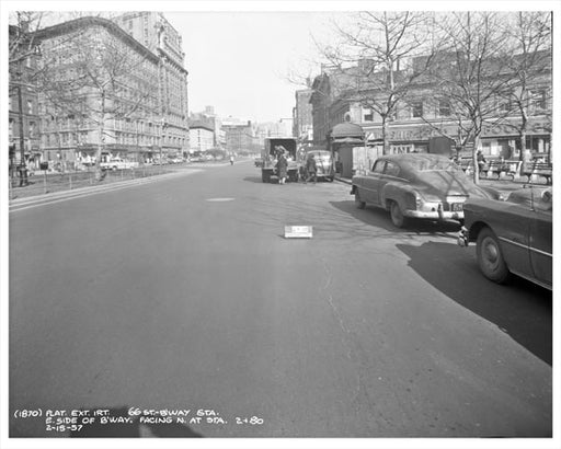 66th Street & Broadway Subway Station (site of Lincoln Center) 1957 - Upper West Side - Manhattan - New York, NY Old Vintage Photos and Images