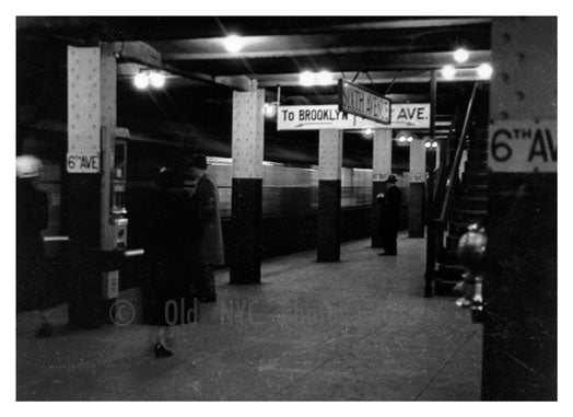 6th Ave Subway 1940's Old Vintage Photos and Images