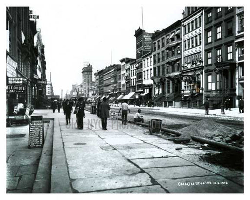 6th Avenue & 42nd Street 1901 - Midtown - New York, NY 1901 Old Vintage Photos and Images