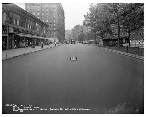 79th Street & Broadway looking at F.W. Woolworth Co. 1957 - Upper West Side - Manhattan - New York, NY Old Vintage Photos and Images