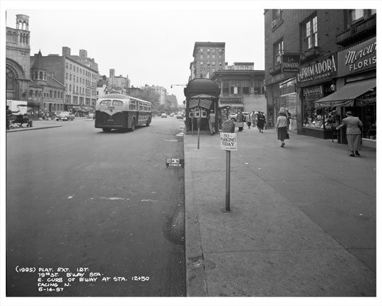 79th Street & Broadway Storefronts 1957 - Upper West Side - Manhattan - New York, NY Old Vintage Photos and Images