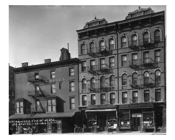 7th Ave between 22nd & 23rd Streets - Chelsea  NY 1914 A Old Vintage Photos and Images