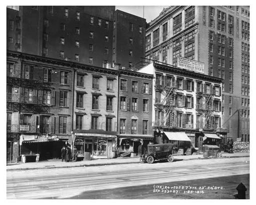 7th Ave between 23rd & 24th  Streets - Chelsea  NY 1914 D Old Vintage Photos and Images