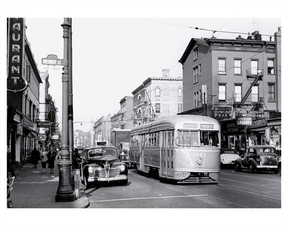 7th Ave  President St. - 7th Ave Trolley Line 1950 Old Vintage Photos and Images