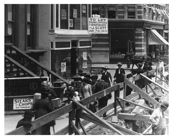 7th Avenue & 126th Street Harlem, NY 1910 Old Vintage Photos and Images