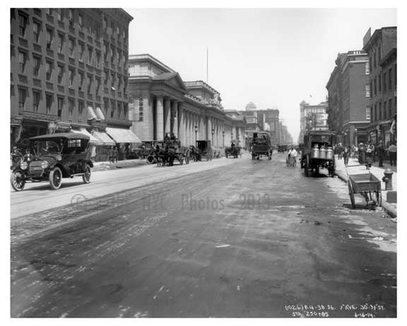 7th Avenue & 31st & 32nd Street  - Midtown Manhattan - 1915 Old Vintage Photos and Images