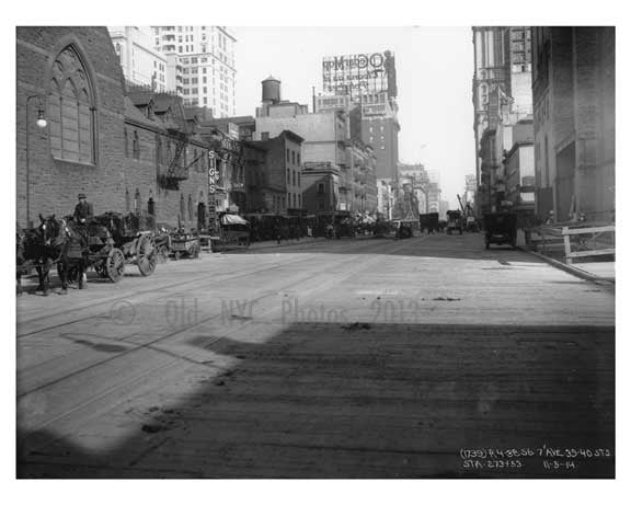 7th Avenue 39th & 40th Streets - Midtown - Manhattan  1914 Old Vintage Photos and Images