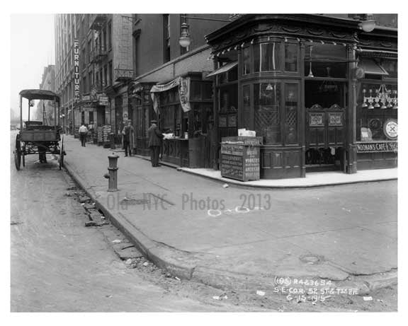 7th Avenue & 52nd Street -  Midtown Manhattan 1915 Old Vintage Photos and Images