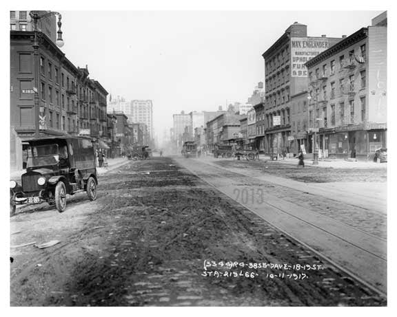 7th Avenue between 17th & 18th Streets - 1917 Chelsea NY, NY Old Vintage Photos and Images