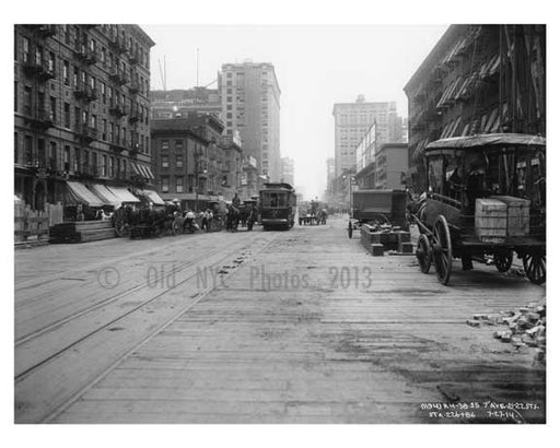 7th Avenue between 21st & 22nd Streets  - Chelsea -  Manhattan - 1915 Old Vintage Photos and Images