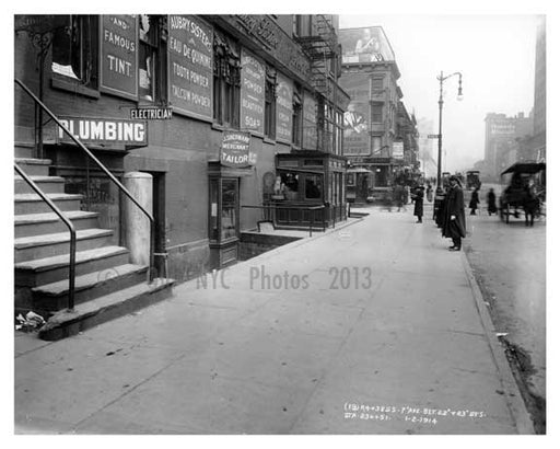 7th Avenue between 22nd & 23rd Streets - Chelsea  NY 1915 A Old Vintage Photos and Images