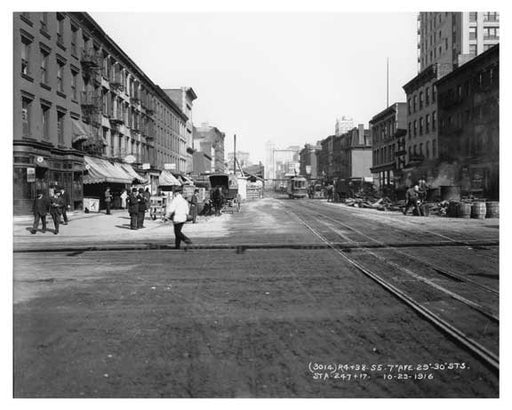 7th Avenue between 29th & 30th Streets 1916 August 1916 Chelsea NYC Old Vintage Photos and Images