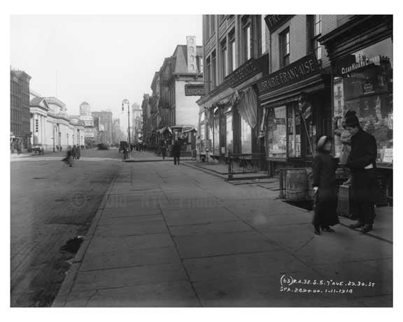 7th Avenue between 29th & 30th Streets - Chelsea  NY 1915 Old Vintage Photos and Images