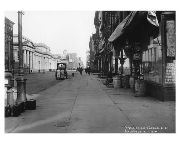 7th Avenue between 30th & 31st Streets - Chelsea  NY 1915 Old Vintage Photos and Images