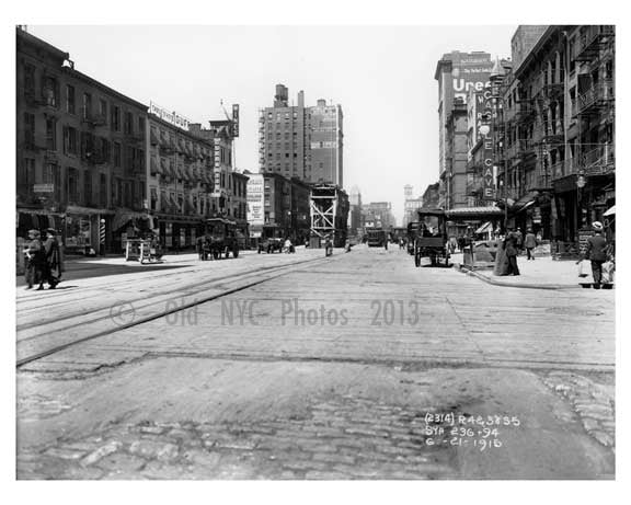 7th Avenue between 32nd & 33rd Street - Chelsea - Manhattan  1914 B Old Vintage Photos and Images