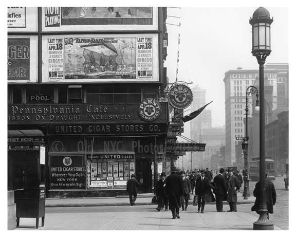 7th Avenue between 33rd & 34th  Streets  - Chelsea - Manhattan 1914 G Old Vintage Photos and Images