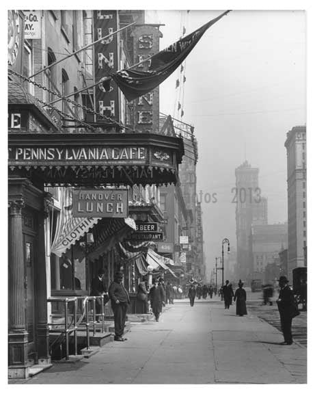 7th Avenue between 33rd & 34th  Streets  - Chelsea - Manhattan 1914 K Old Vintage Photos and Images