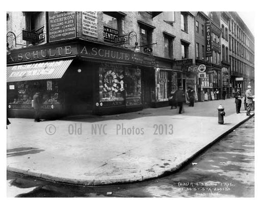 7th Avenue between 33rd & 34th  Streets  - Chelsea - Manhattan 1914 M Old Vintage Photos and Images