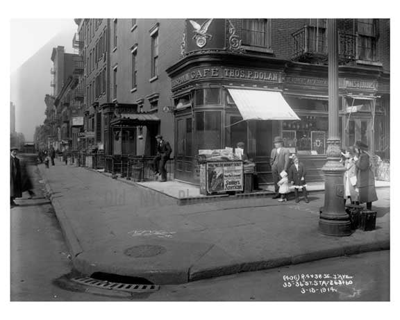 7th Avenue between 35th & 36th Streets Midtown Manhattan 1914 C Old Vintage Photos and Images