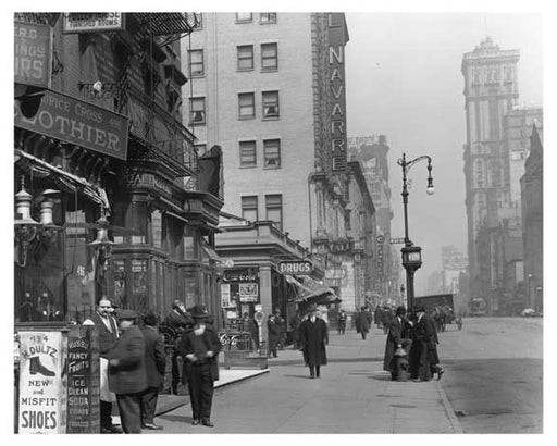 7th Avenue between 36th & 37th Streets Midtown Manhattan 1914 B Old Vintage Photos and Images