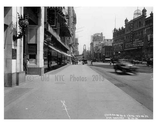 7th Avenue between 43rd & 44th Street - Midtown - Manhattan  1914 Old Vintage Photos and Images