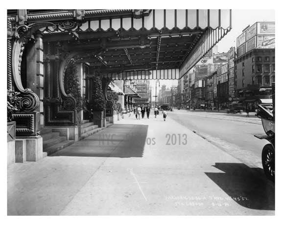 7th Avenue between  44th & 45th Streets - Midtown - Manhattan  1914 A Old Vintage Photos and Images